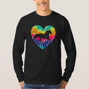 Camiseta Corazón de caballo con estampado de teñido en form