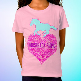 Camiseta Corazón de caballo con Pony salvaje