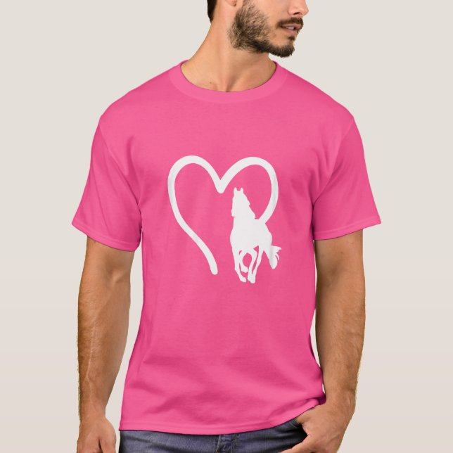 Camiseta Corazón de Caballo Ecuestre (Anverso)