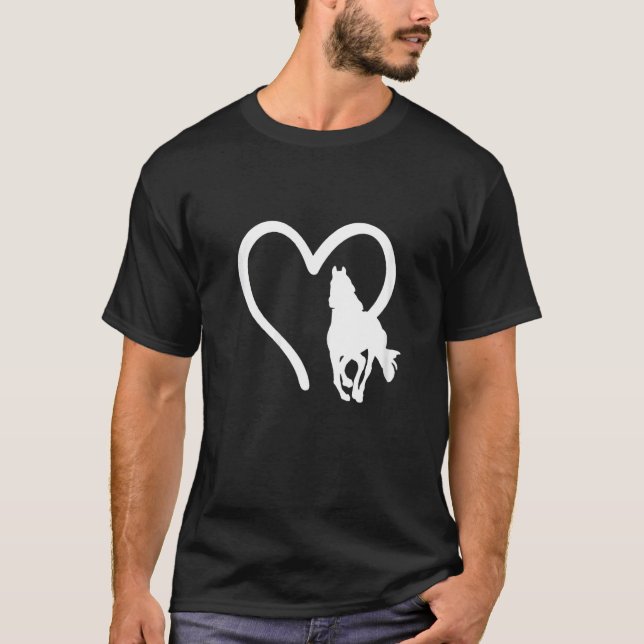 Camiseta Corazón de Caballo Ecuestre (Anverso)