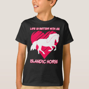 Camiseta Corazón de caballo islandés Islandés