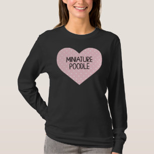 Camiseta Corazón de caniche en miniatura