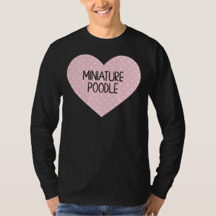 Camiseta Corazón de caniche en miniatura