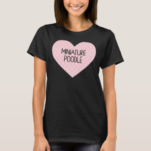 Camiseta Corazón de caniche en miniatura