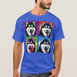 Camiseta Corazón de caninos de estilo siberiano Husky Tee S