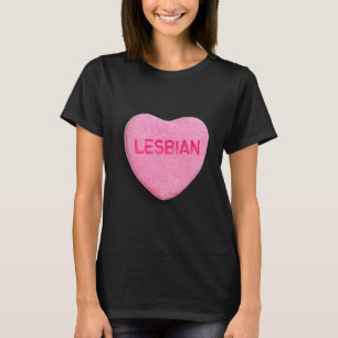 Camiseta Corazón de Caramelo Lesbiano