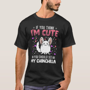 Camiseta Corazón de Chinchilla Día de San Valentín Animal p