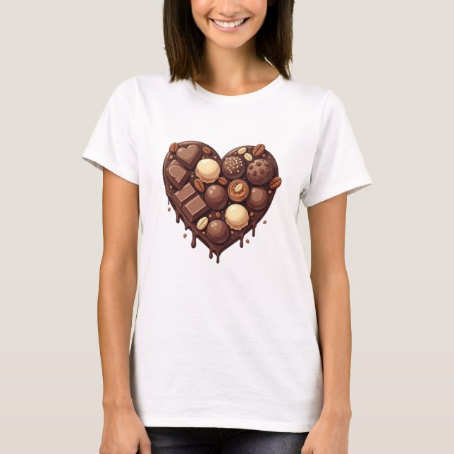 Camiseta Corazón de chocolate (Anverso)