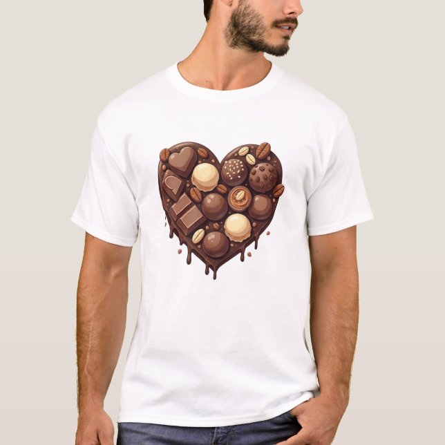 Camiseta Corazón de chocolate (Anverso)