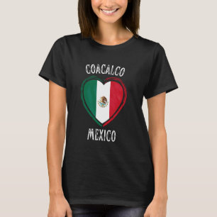 Camiseta Corazón de Ciudad Coacalco Bandera de México