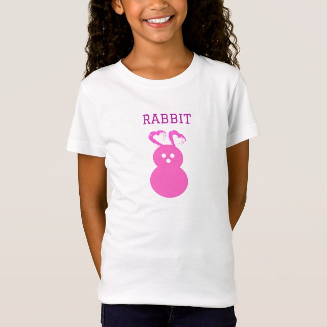Camiseta Corazón de Conejo de Pascua (Anverso)