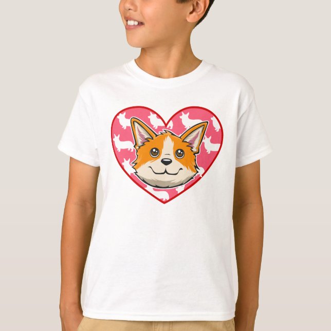 Camiseta Corazón de Corgi (Anverso)