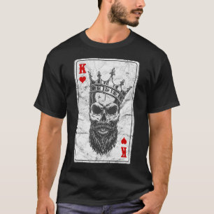 Camiseta Corazón de cráneo Corona d