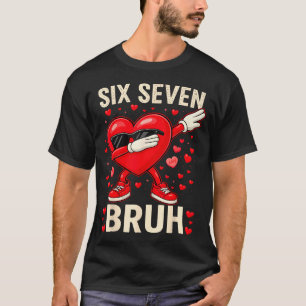 Camiseta Corazón de Dabbing 67 Bruh Divertido Hombres Niños
