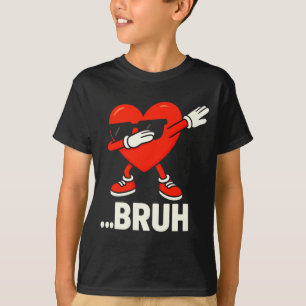 Camiseta Corazón de Dabbing Sungles Bruh Meme Divertido Día