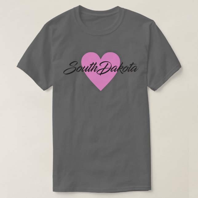 Camiseta Corazón de Dakota del Sur (Diseño del anverso)