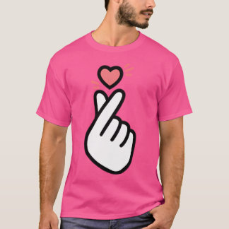 Camiseta Corazón de dedo coreano