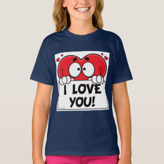Camiseta Corazón de dibujos animados