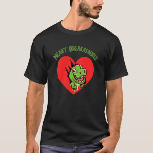 Camiseta Corazón de dinosaurio Tyrannosaurus Rex lindo Cora