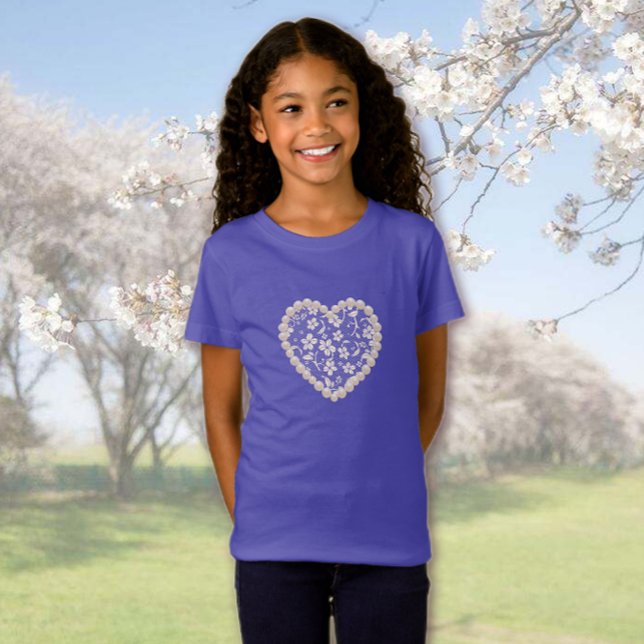 Camiseta Corazón de encaje (Subido por el creador)