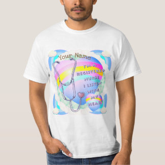 Camiseta Corazón de enfermera registrado