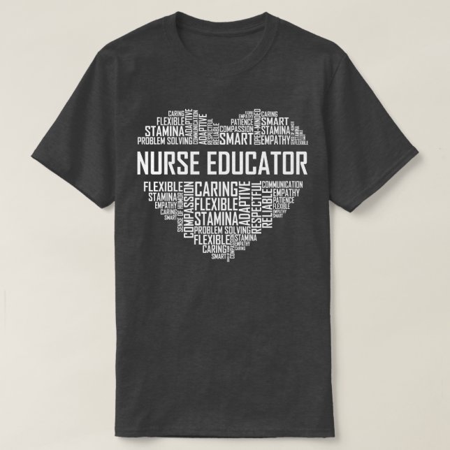 Camiseta Corazón de Enfermero Educador (Diseño del anverso)