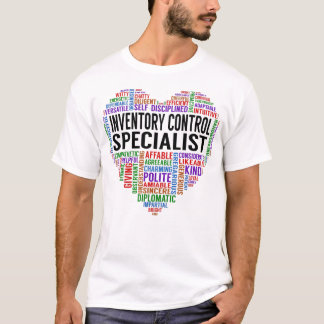 Camiseta Corazón de Especialista en Control de Inventario