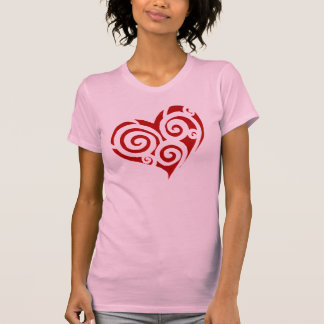 Camiseta Corazón de espirales, "amor loco "