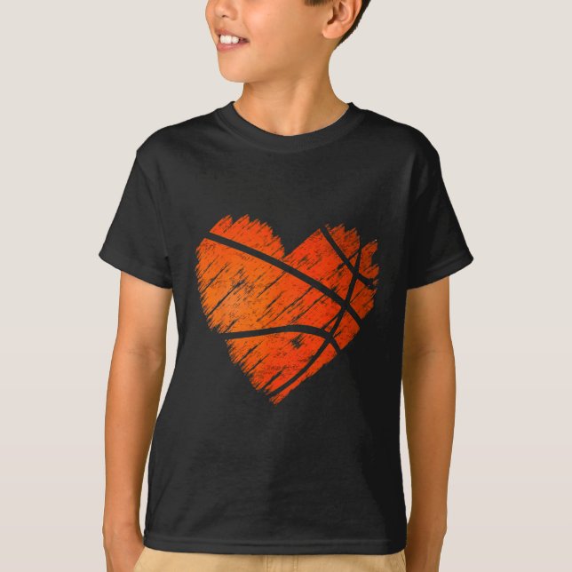 Camiseta Corazón de esqueleto angustiado  (Anverso)