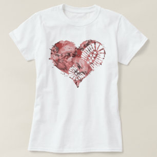Camiseta corazón de estómago de arranque