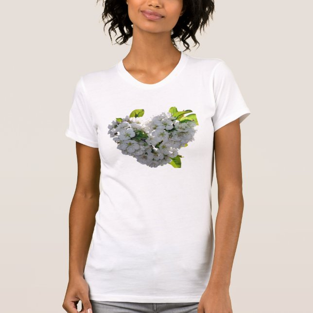 Camiseta Corazón de Flor de Cerezo (Anverso)