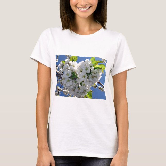 Camiseta Corazón de flor de cerezo (Anverso)