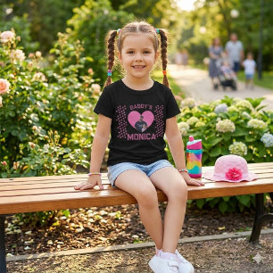 Camiseta Corazón de Foto Personalizado "La Niña de Papá"