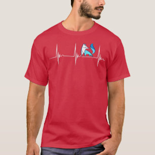 Camiseta Corazón de Fox Ártico EKG Pulso Fox Arctic Fox Lov