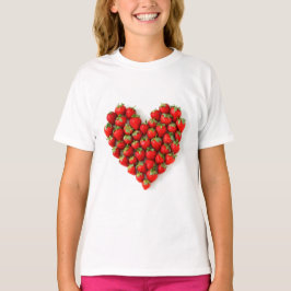 Camiseta Corazón de fresa