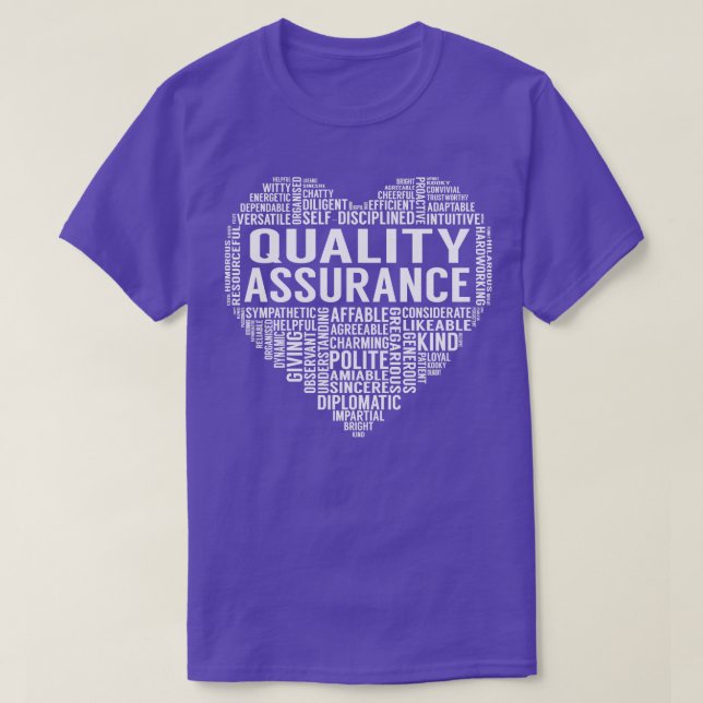 Camiseta Corazón de garantía de calidad (Diseño del anverso)