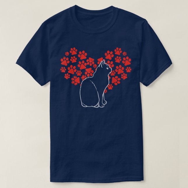 Camiseta Corazón de garrapata negro lindo animal amante de  (Diseño del anverso)