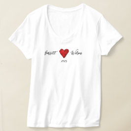 Camiseta Corazón de Garrett Wilson para mujeres