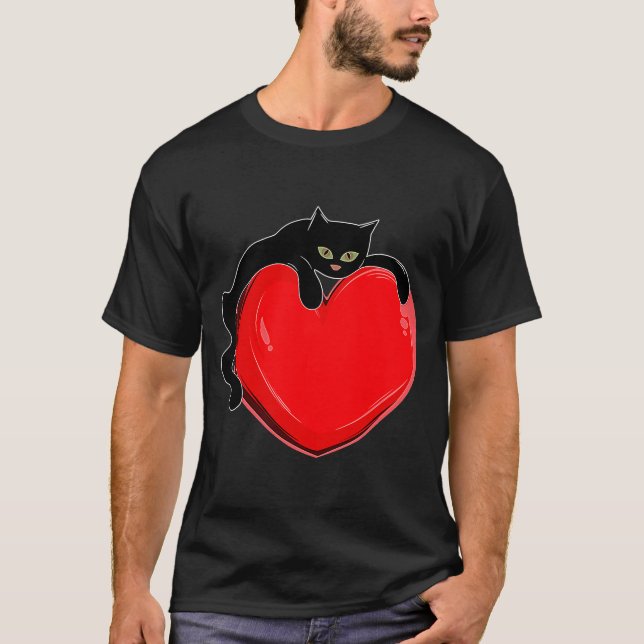Camiseta Corazón de gato Gato Gatito Gatito Gatito Vestido  (Anverso)