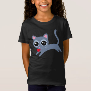 Camiseta Corazón de gato Kitty