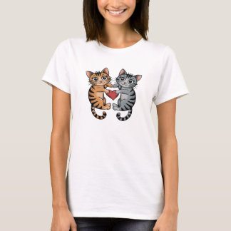 Camiseta Corazón de gatos