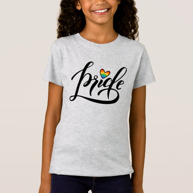 Camiseta Corazón de guion de orgullo (Anverso)