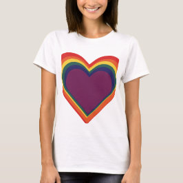 Camiseta Corazón de H Herz - Colores arcoiris - Regenbogenf
