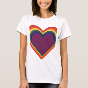 Camiseta Corazón de H Herz - Colores arcoiris - Regenbogenf