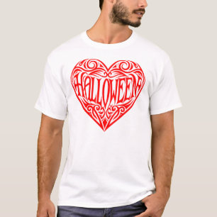Camiseta Corazón de Halloween, Corazón Rojo, Fiesta