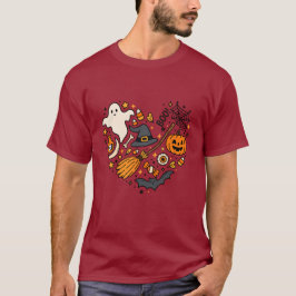 Camiseta Corazón de Halloween - Cute Cute Espantos