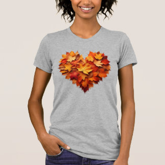 Camiseta Corazón de hojas de otoño T-Shirt