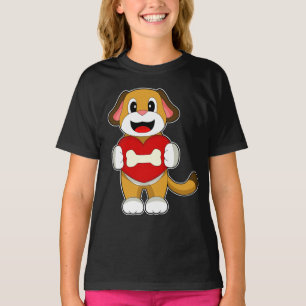 Camiseta Corazón de hueso de perro