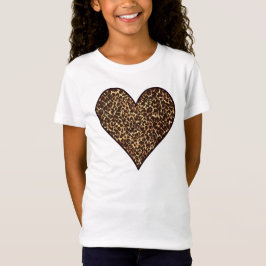 Camiseta Corazón de impresión de chita