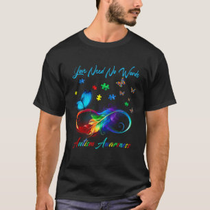 Camiseta Corazón de Infinito Amor Conciencia sobre el Autis